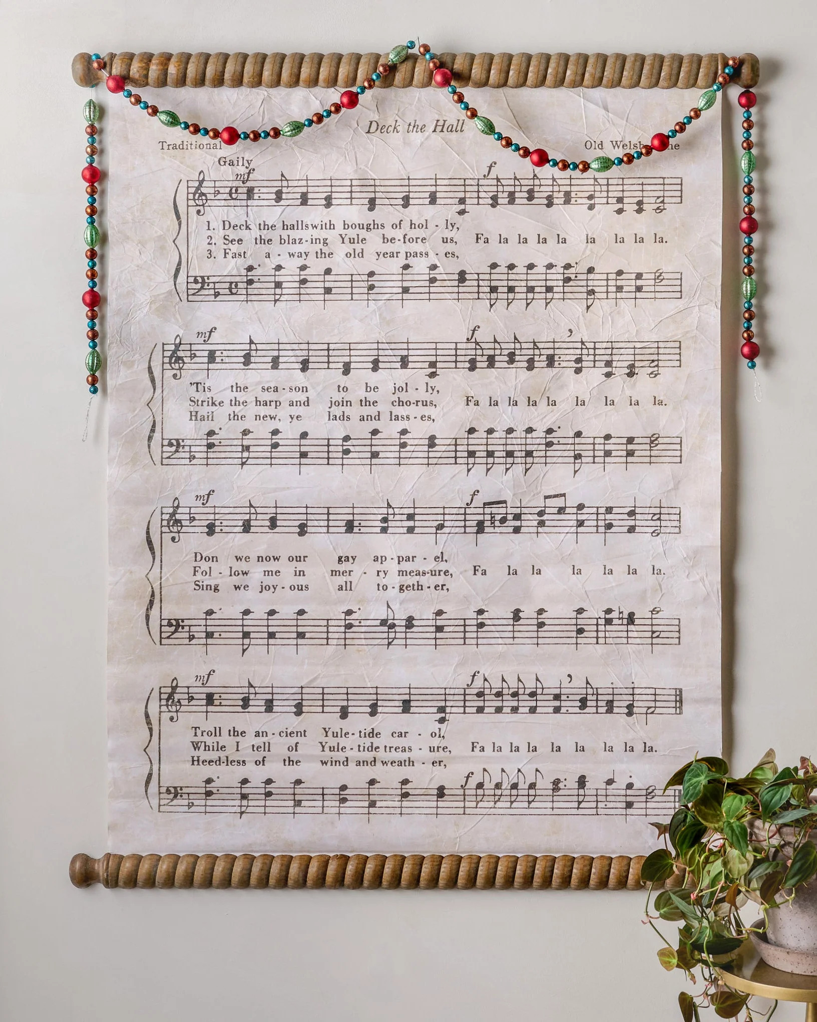 Vintage Deck the Halls Tapestry | Magnolia