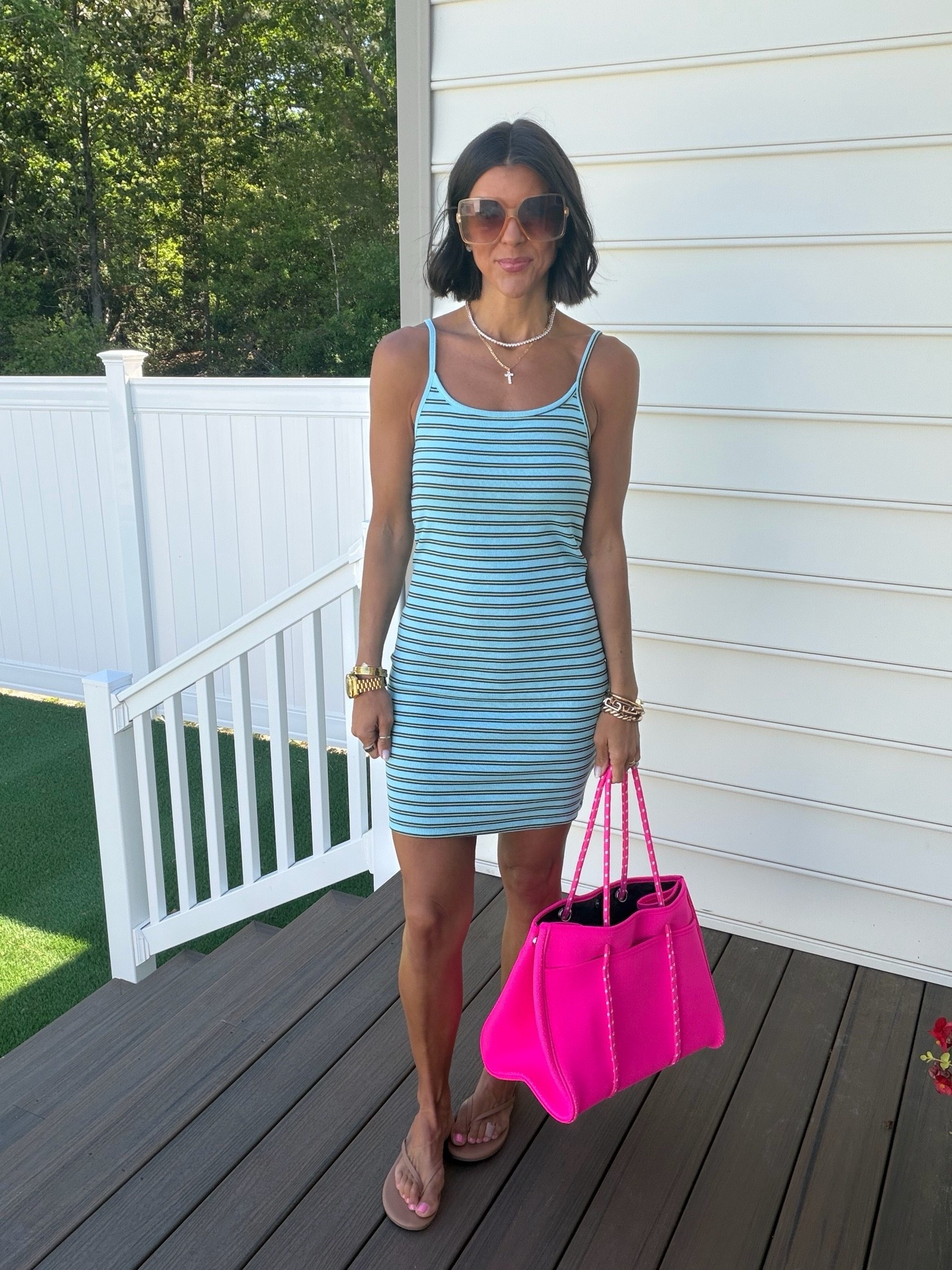 $6 Walmart dress!! Size small. Love this summer bag!

#LTKstorytime #LTKootd #LTKgrwm