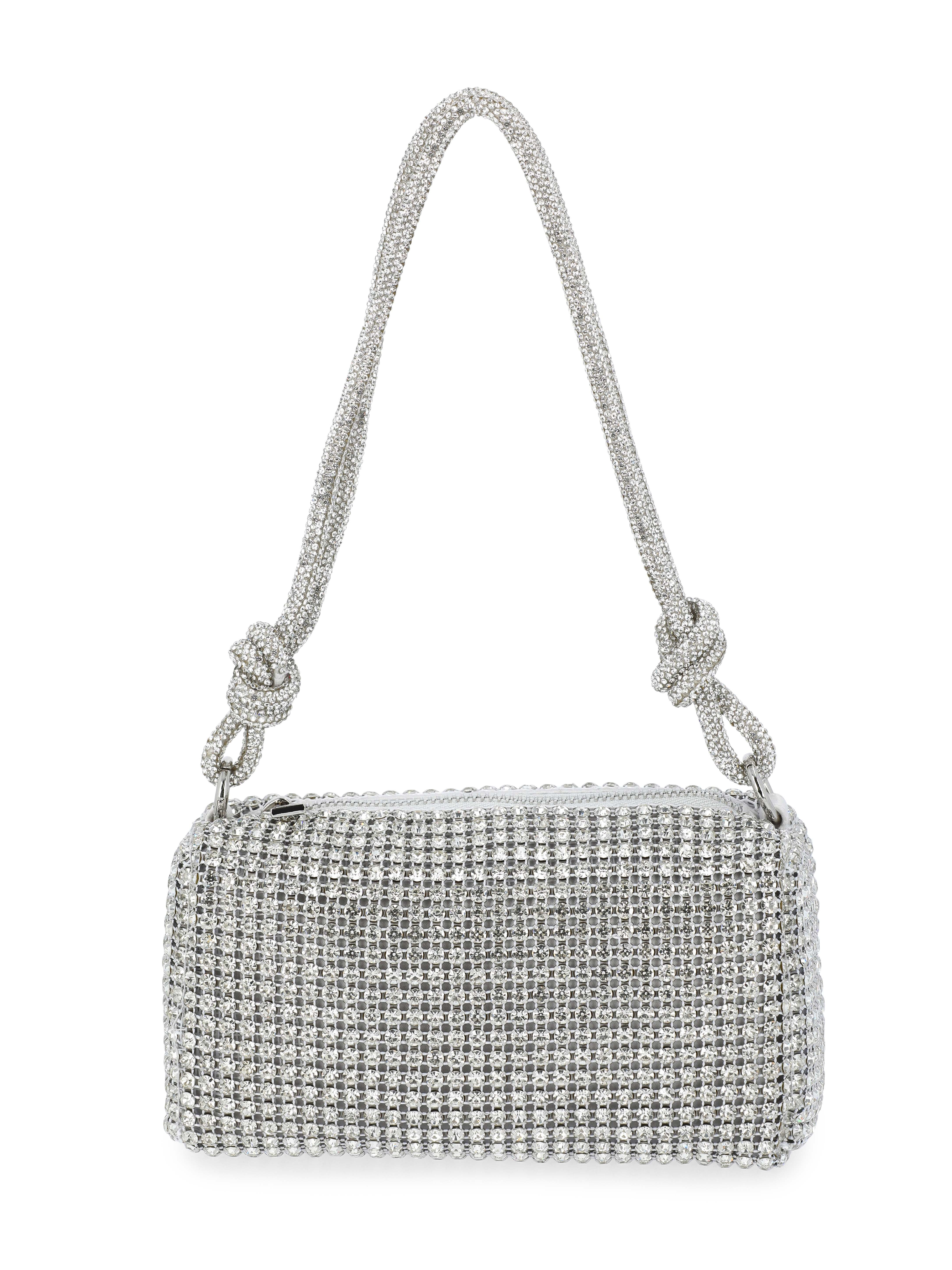 Scoop Women's Mini Rhinestone Party Bag, Silver | Walmart (US)