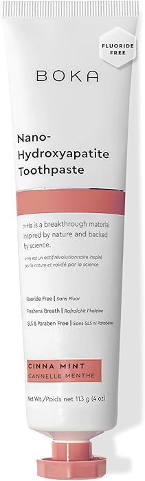 Boka Fluoride Free Toothpaste, Nano Hydroxyapatite Toothpaste, Appropriate for Sensitive Teeth - ... | Amazon (US)