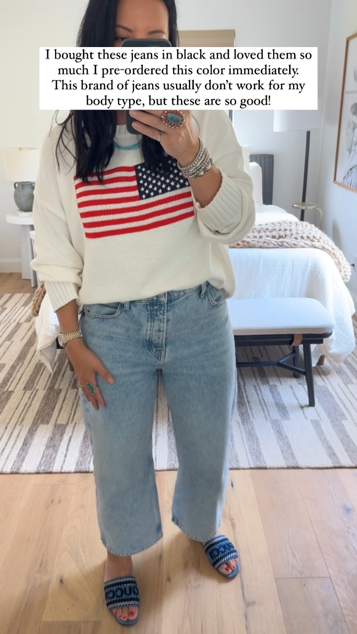 Sweater size large (runs oversized, I could have done a medium), jeans size 30 and I’m a size 10 (size down if you are between sizes), shoes fit tts. 

#LTKMidsize #LTKSaleAlert #LTKOver40