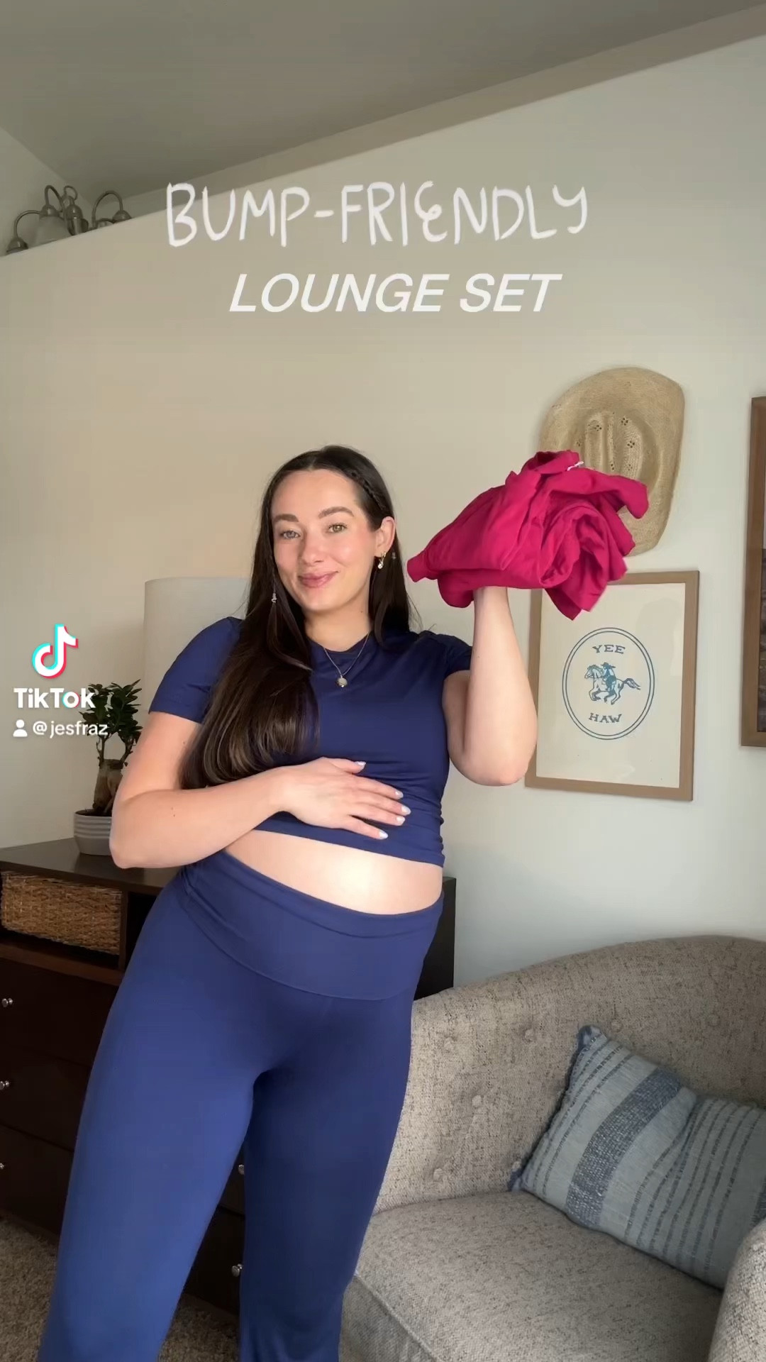 Bump Friendly Lounge Set for Maternity UNDER $30!! I’m wearing size medium, but it’s superrr stretchy so size down if unsure! 

#LTKbump #LTKfindsunder50 #LTKstyletip