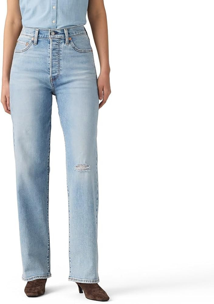 Levi's Women's Ribcage Straight Full Length Jeans | Amazon (US)