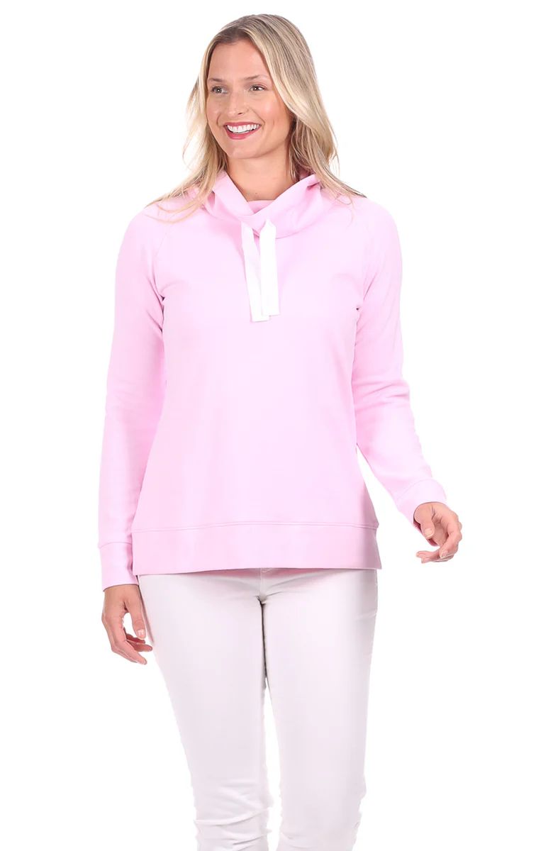 Finley Funnel Neck in Pirouette Pink | Duffield Lane