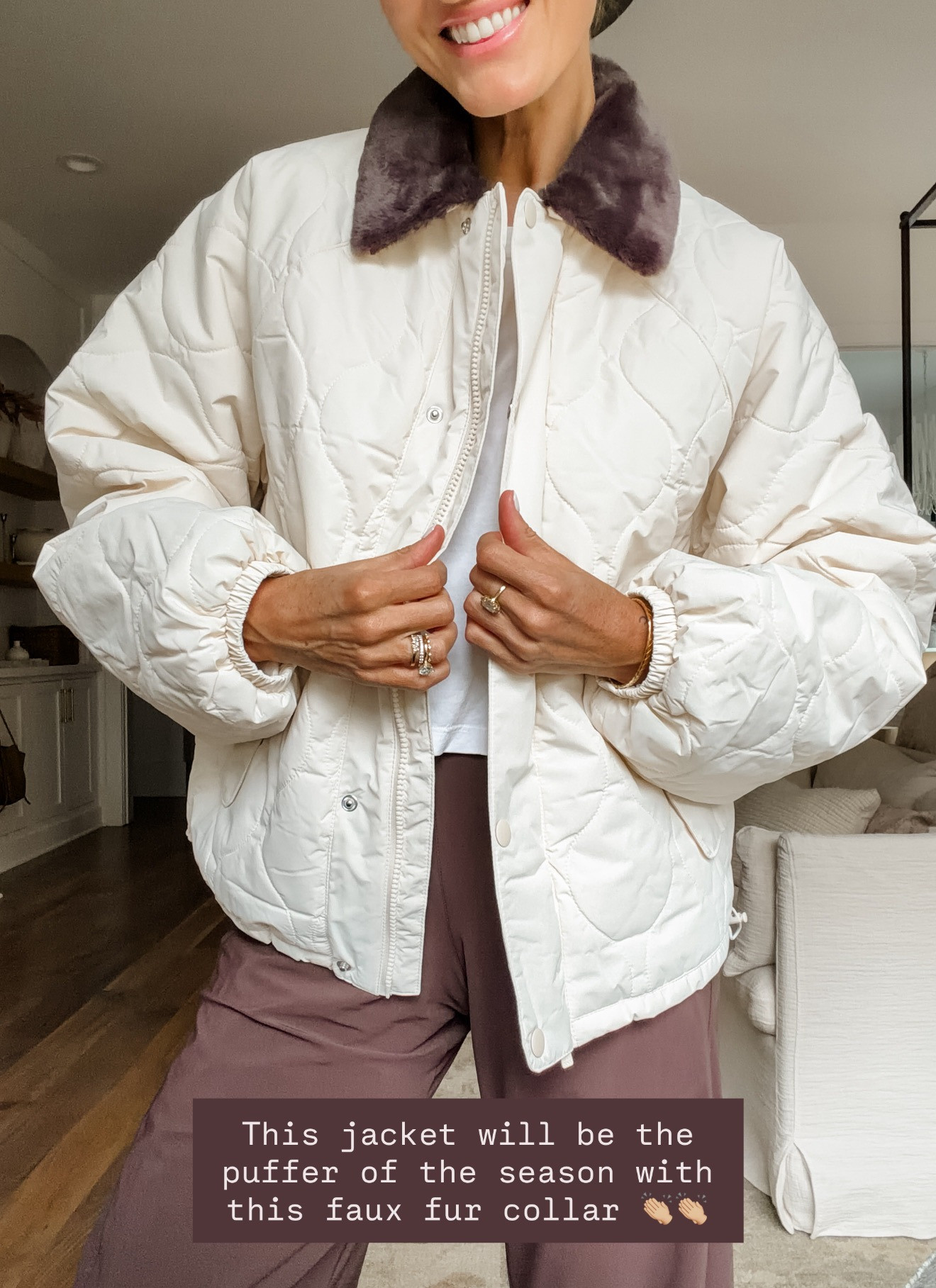 I am obsessed with this jacket! I will definitely be pulling for this on repeat! Wearing XS!

Loverly Grey, Target, new arrivals, sale alert, circle week, puffer jacket, quilted jacket 

 #LTKSeasonal #LTKSaleAlert