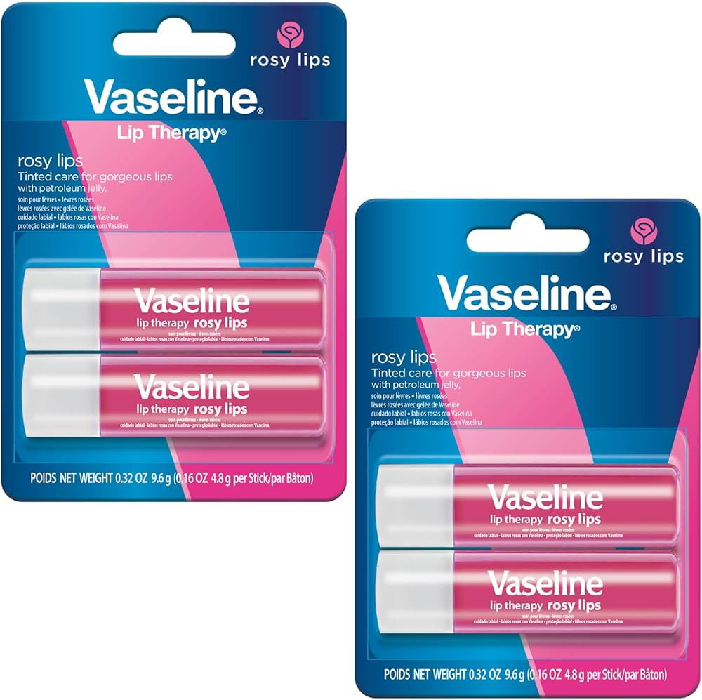 Vaseline Lip Therapy Care Rosy, Fast-Acting Nourishment, Ideal for Chapped, Dry, Cracked, or Dama... | Amazon (US)