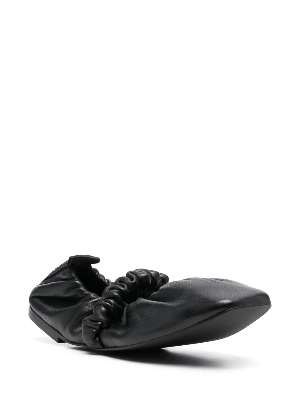 GANNI Ruched Ballerina Shoes - Farfetch | Farfetch Global
