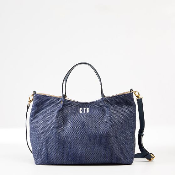 Gemma Italian Raffia Tote | Mark and Graham