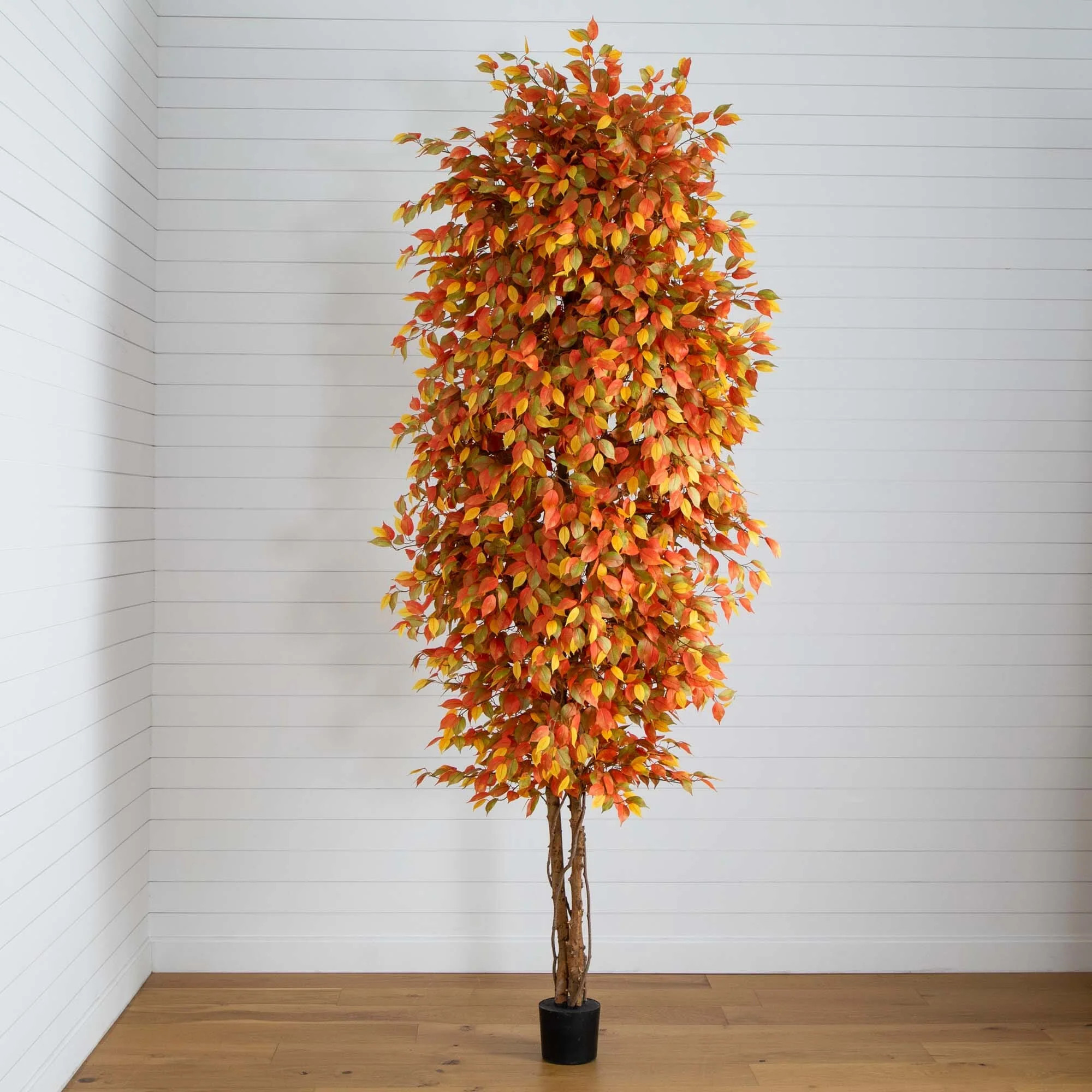 10’ Autumn Ficus Artificial Fall Tree | Nearly Natural | Nearly Natural