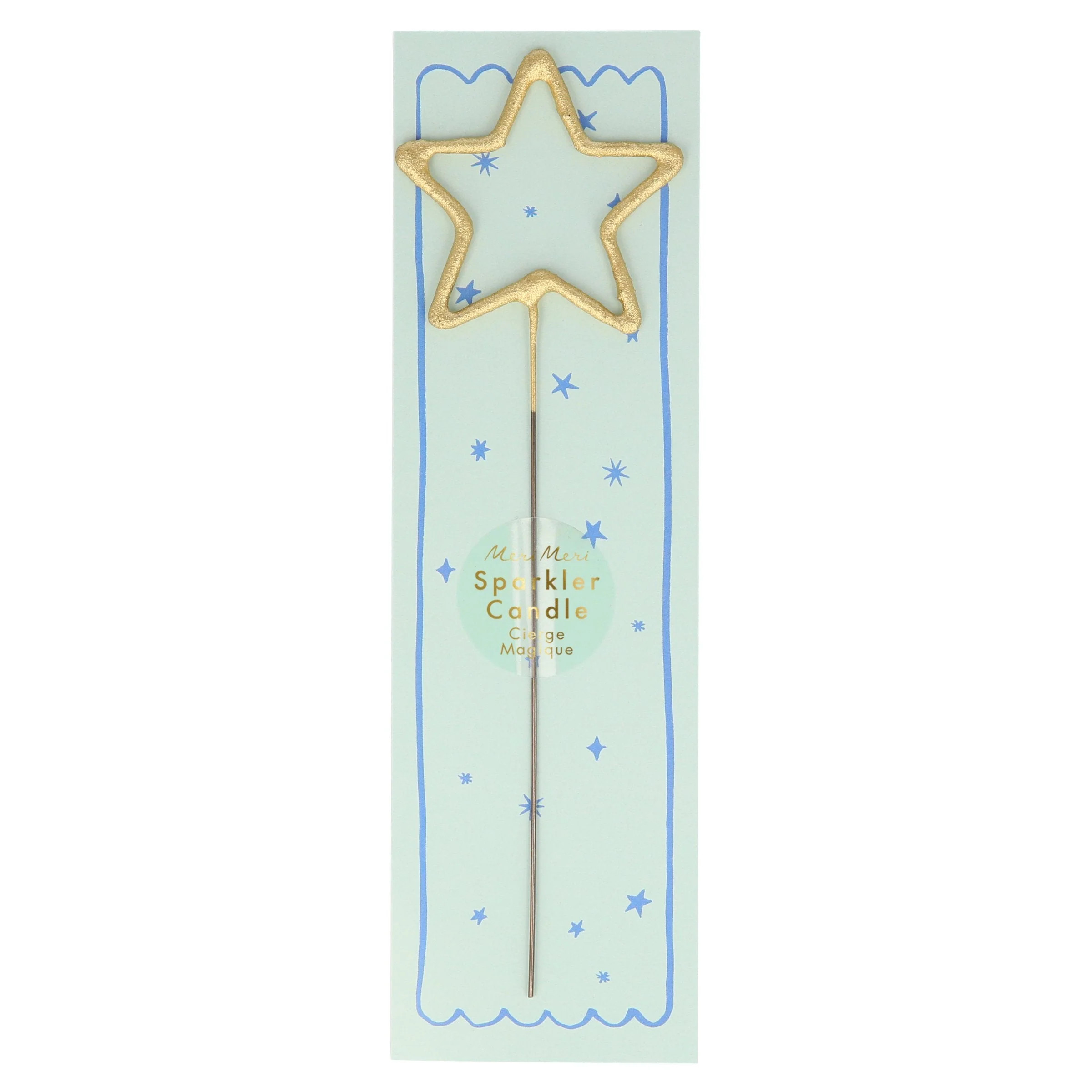 Gold Sparkler Star Candle | Meri Meri