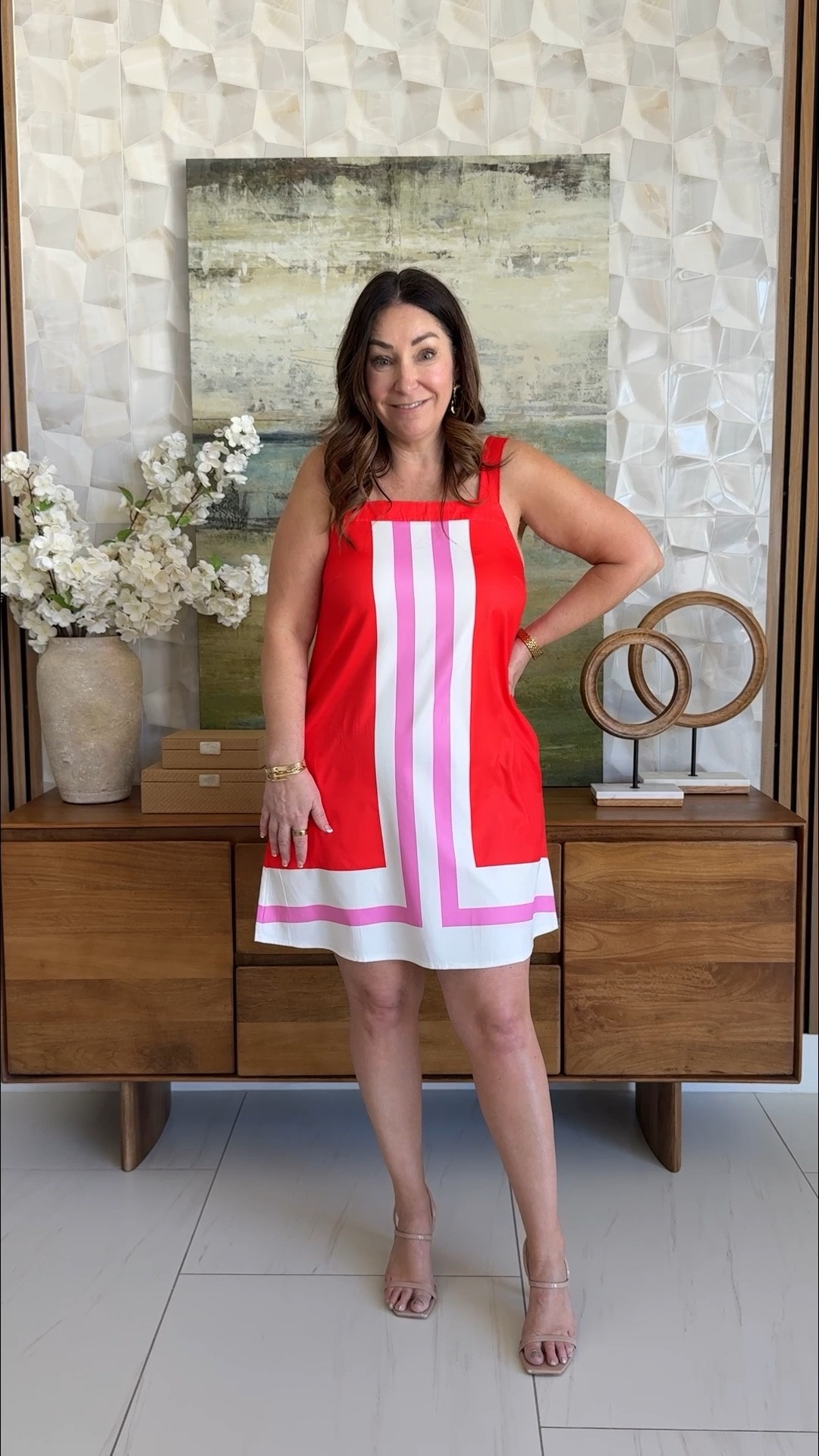 Amazon resort beach vacation dress wearing in large - true to size 

Linked similar jewelry - strapless bra wearing 38D runs true to size 


#LTKTravel #LTKMidsize