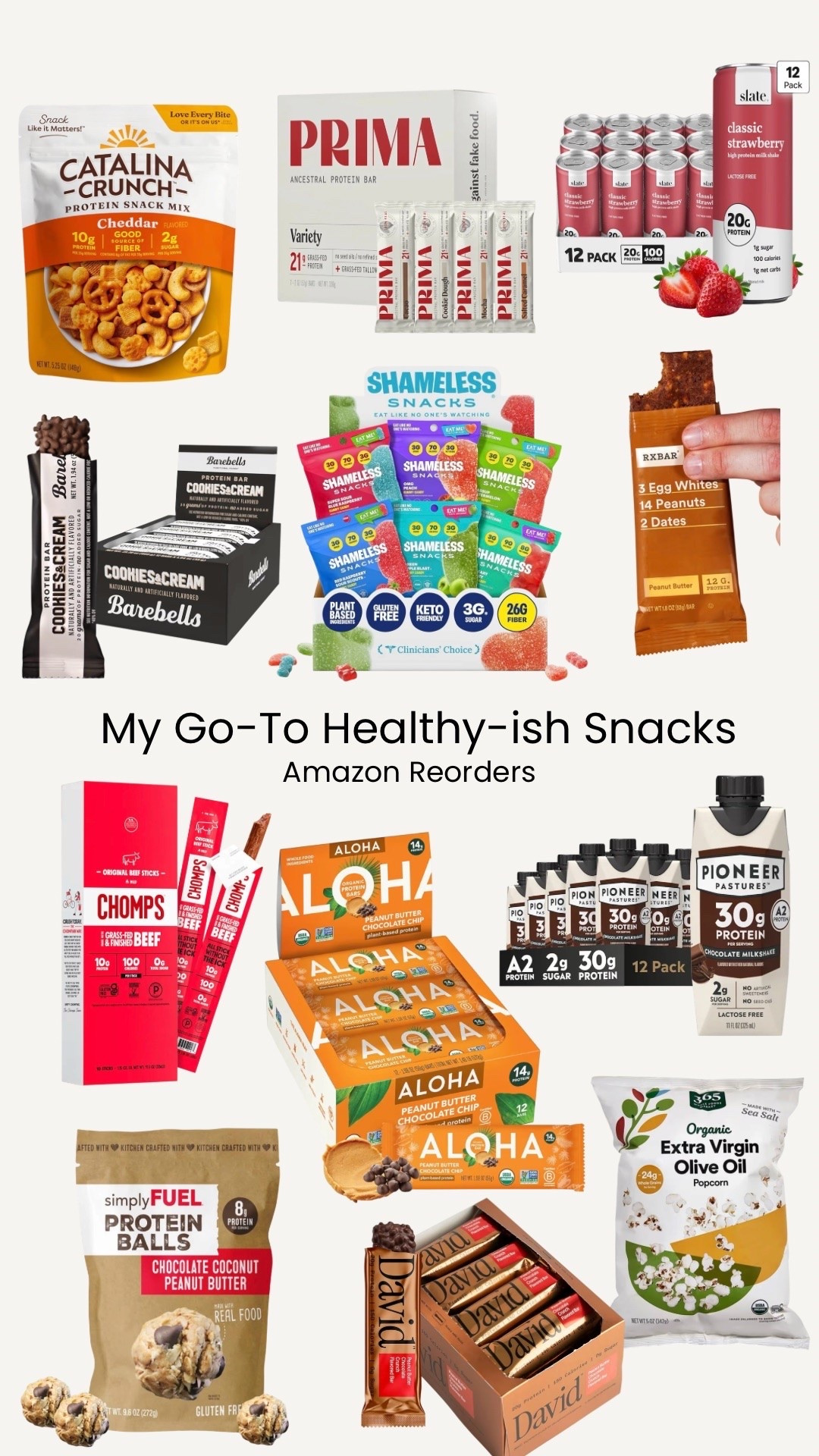 My go to healthy-ish snacks, amazon reorder

#LTKfitnessgoals #LTKActive #LTKfoodie