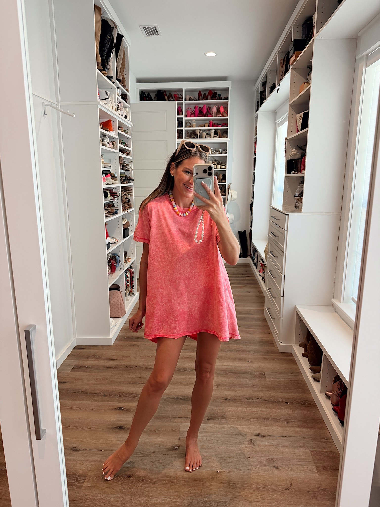 In a small/medium dress, necklace, sunglasses and accessories- fits tts.

#LTKootd #LTKgrwm #LTKSeasonal