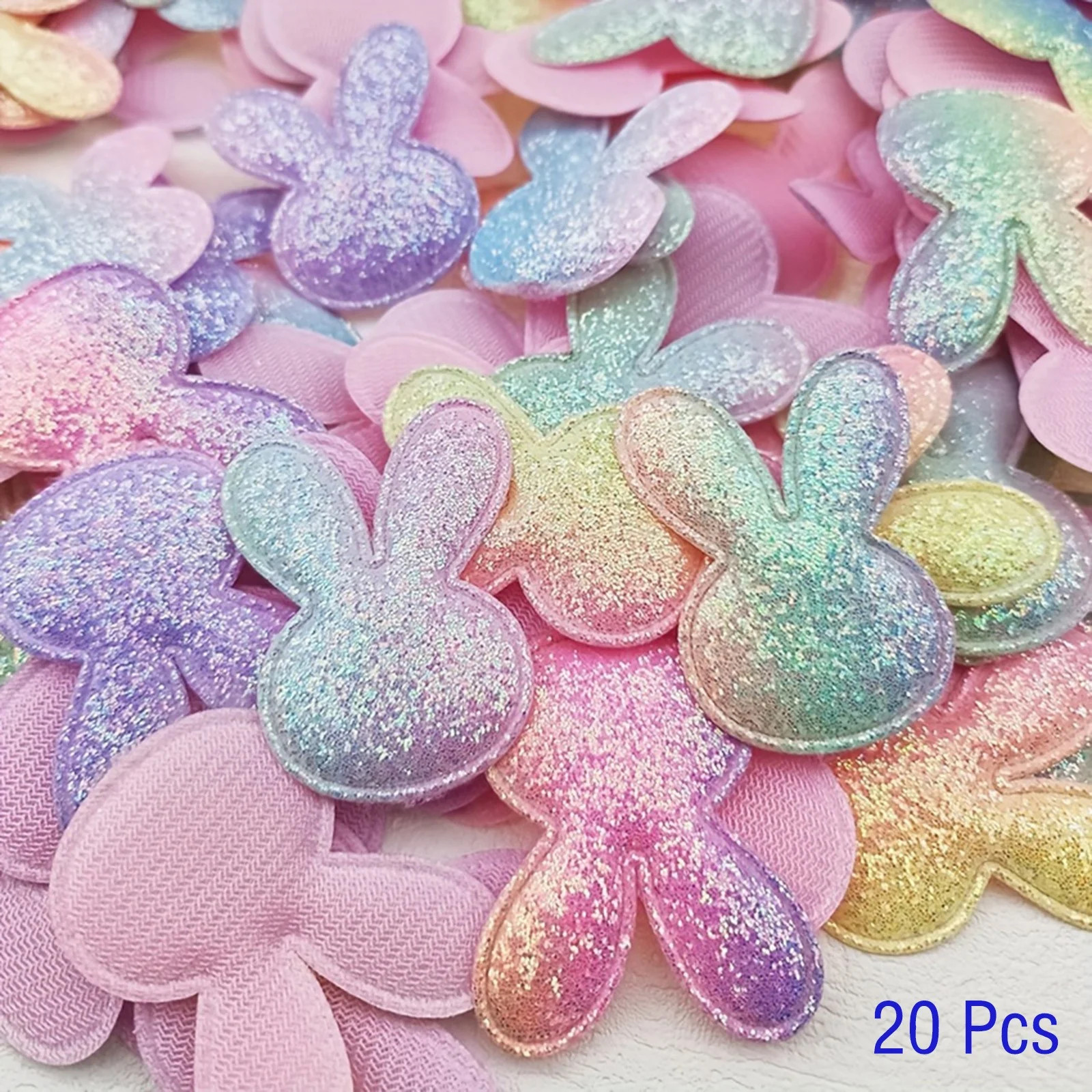 Pyaiiner Glitter Bunny Head Embellishments Set for DIY Crafting Basket Accessories Easter Decorat... | Walmart (US)