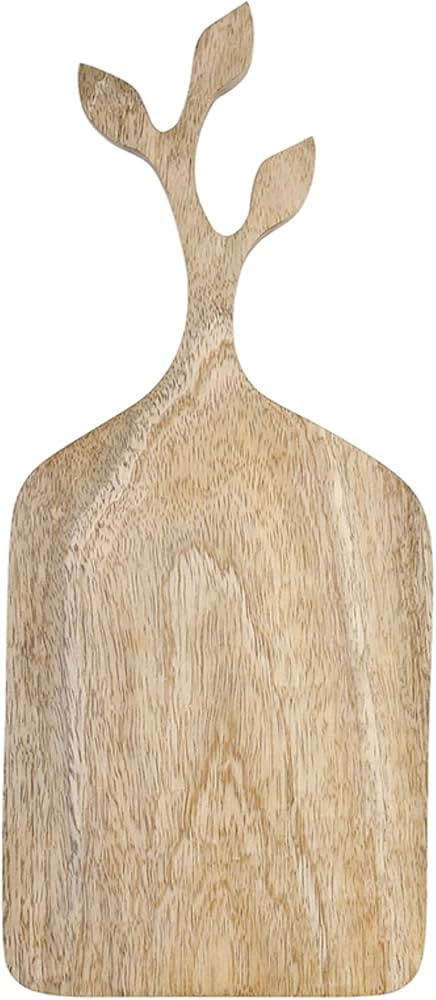 Santa Barbara Design Studio Natural Mango Wood Leaf Shaped Handle Chacuterie Cheese Tray, 6.5" x ... | Amazon (US)
