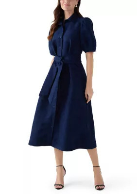 Crown & Ivy Women's Suede Midi Shirt Dress | Belk