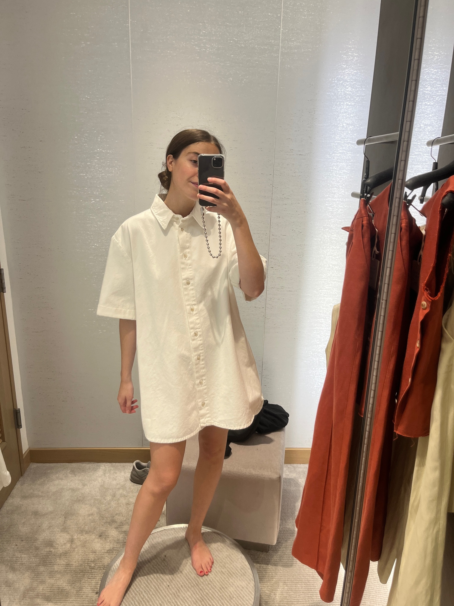 Loulou Studio denim mini shirt dress on sale 🤍

#LTKstyletip #LTKsalealert #LTKFind