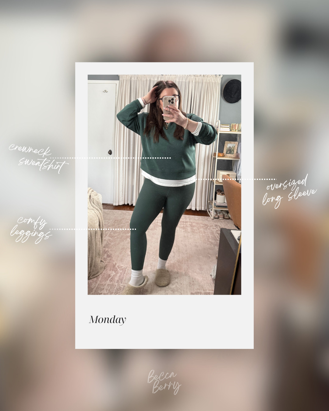 Look: Scuba crewneck sweatshirt + oversized white long sleeve + leggings

Vibe: Comfort and sandwich method styling, plus all the caffiene.  

 #LTKMidsize #LTKFindsUnder50 #LTKStyleTip