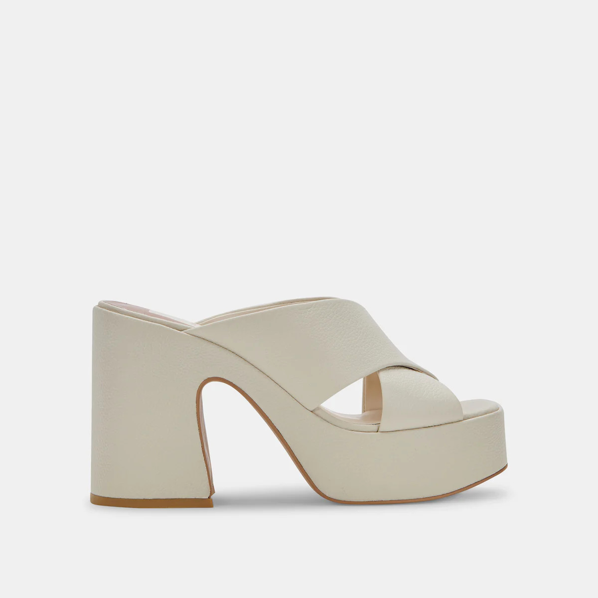 WONDER HEELS IVORY LEATHER | DolceVita.com