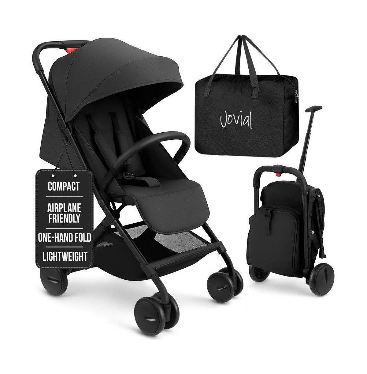 Jovial Compact & Portable Folding Baby Stroller â Lightweight, Easy to Fold, Perfect for Travel & On-the-Go Convenience for Parents and Babies - Bla | Macy's