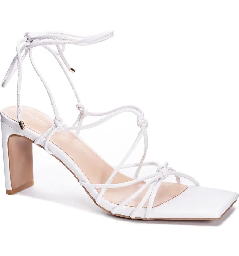 Chinese Laundry Yita Smooth Ankle Tie Sandal | Nordstrom | Nordstrom