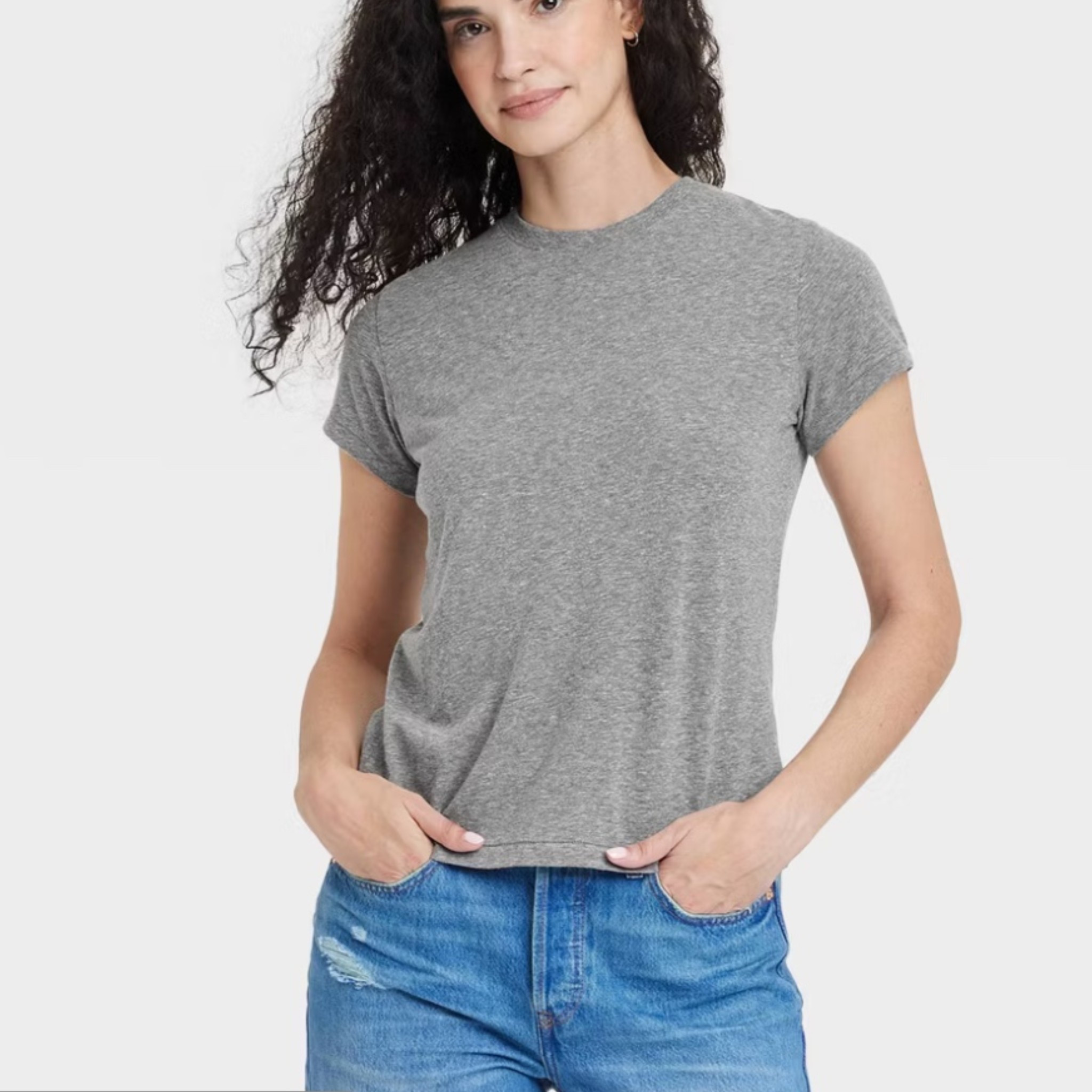 My cheap but comfy grey tee 

#LTKootd #LTKSaleAlert #LTKmomlife