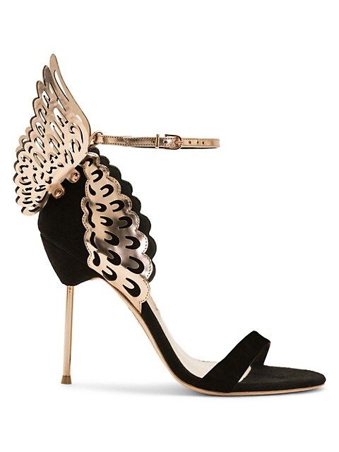 Evangeline Metallic Leather & Suede Sandals | Saks Fifth Avenue
