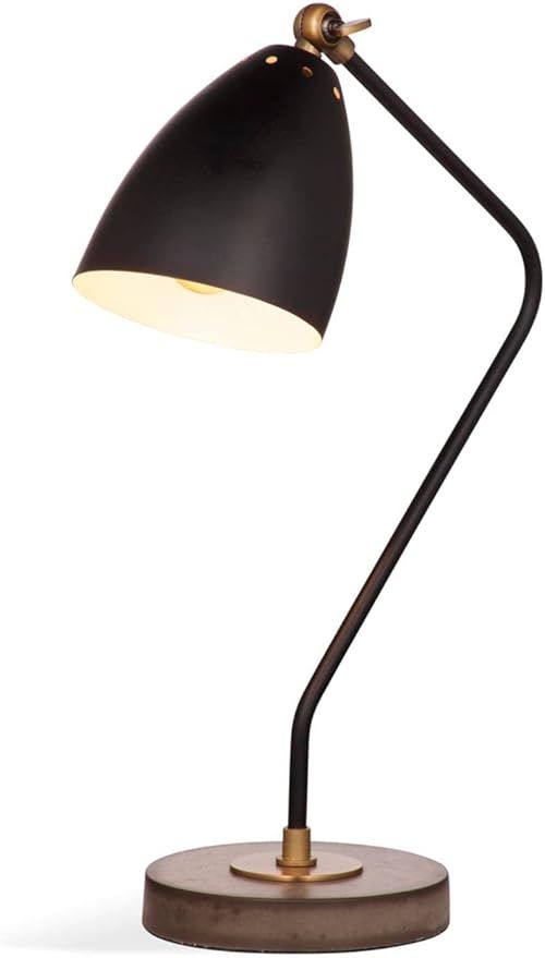 Bassett Mirror L3421TEC Metal Correll Task Lamp, Brass with Cement | Amazon (US)