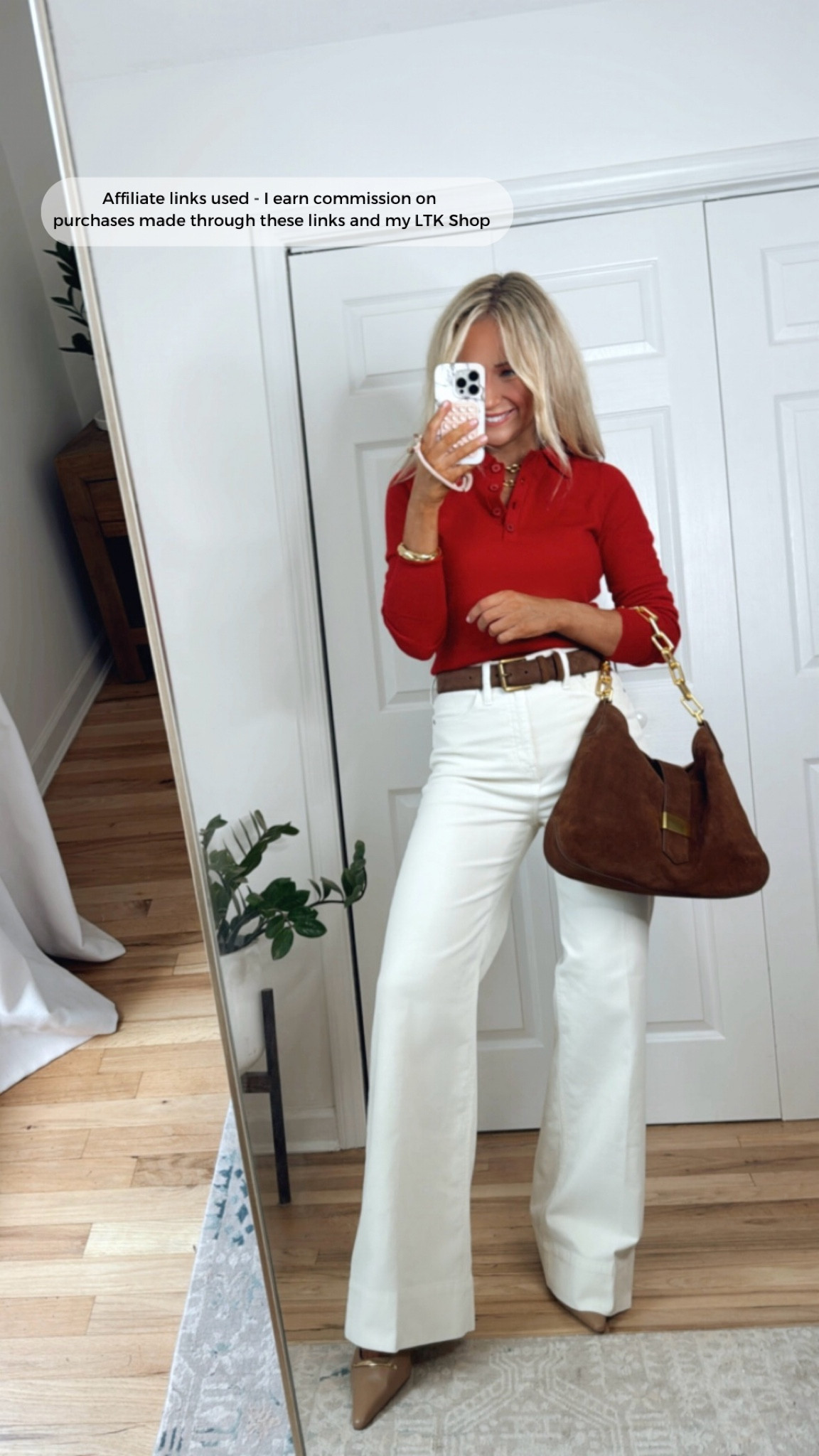 Red sweater outfit 
Fall style 