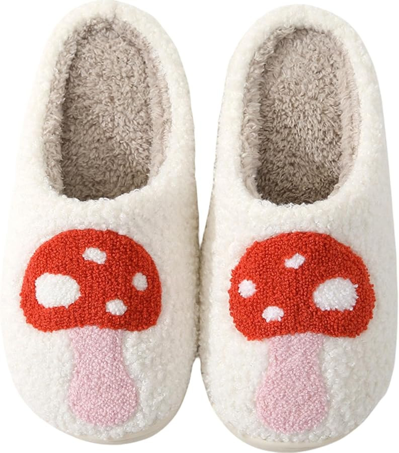 HIPINISS Womens Mens Slippers Retro Memory Foam Cute Cartoon Plush Fluffy Warm Fur Lined slippers... | Amazon (US)