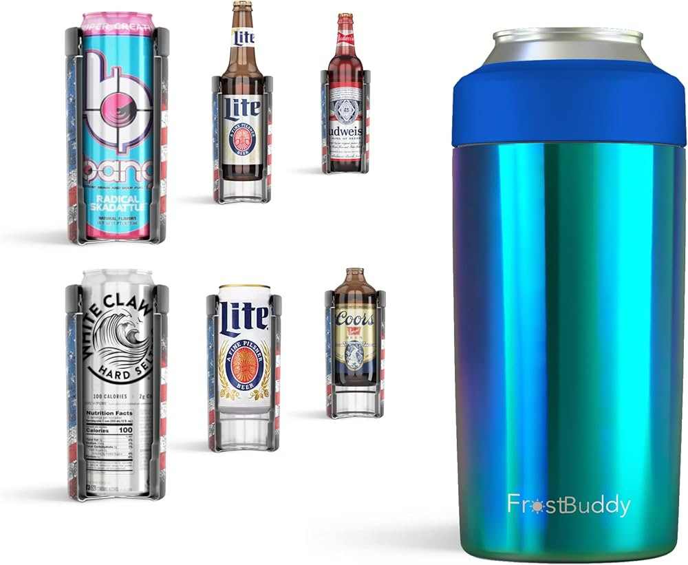 Frost Buddy Universal Can Cooler - Fits all - Stainless Steel Can Cooler for 12 oz & 16 oz Regula... | Amazon (US)