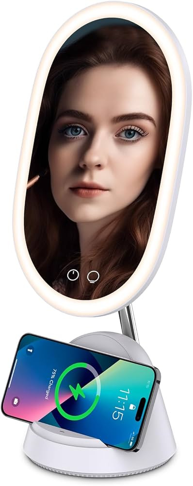 WILIT Vanity Mirror with Lights, Lighted Makeup Mirror with Detachable Magnification Mirror, 8.27... | Amazon (US)
