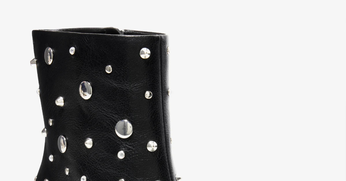 Studded Bootie - Black | Boston Proper | Boston Proper