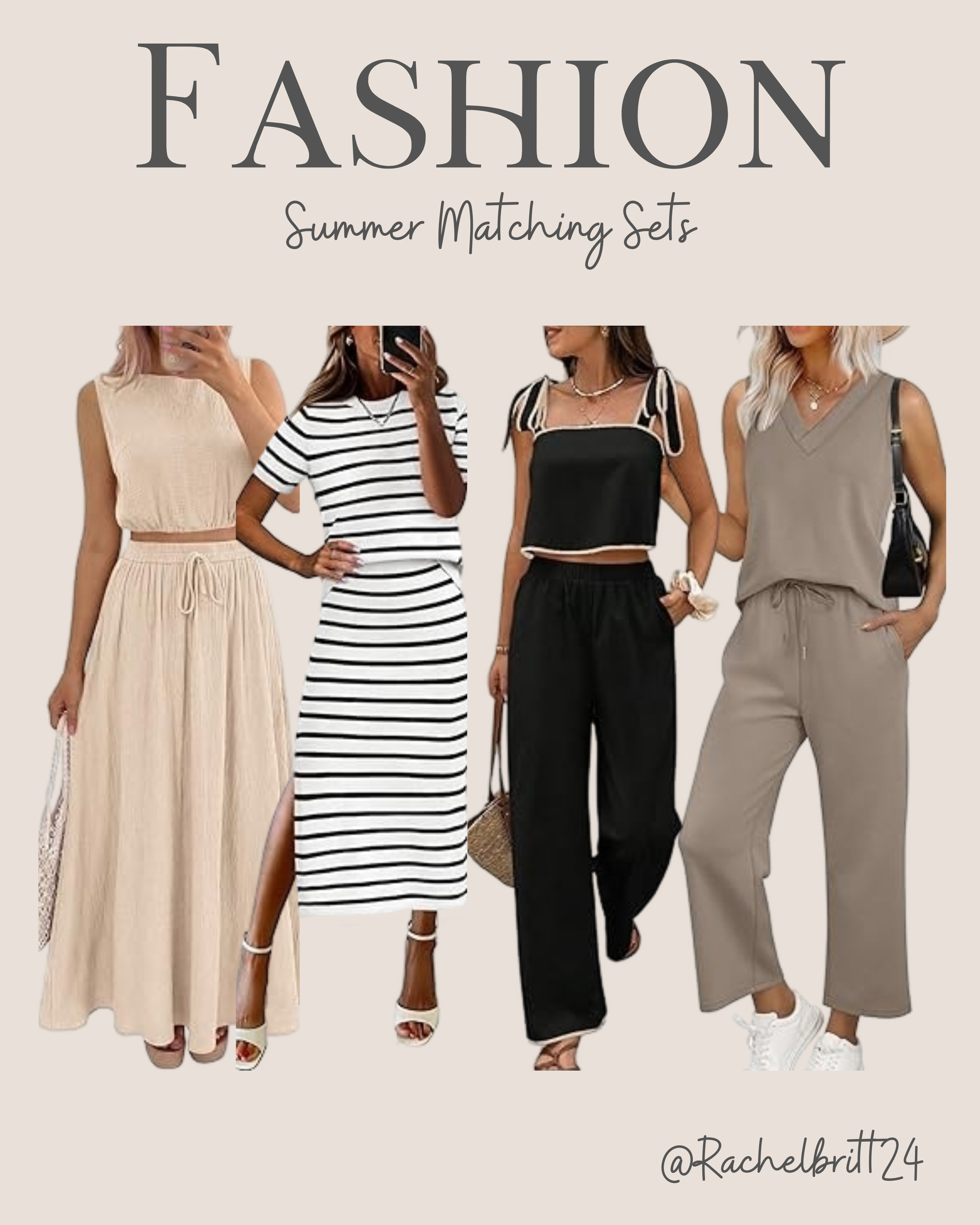 Stay cool and coordinated with these trending summer matching sets. These effortless pieces offer a polished look for any warm-weather occasion and are designed for ultimate comfort. Save this post and shop the collection at the link in bio! #SummerStyle #MatchingSets #SummerOutfits 

 #LTKdayinmylife #LTKgrwm #LTKootd
