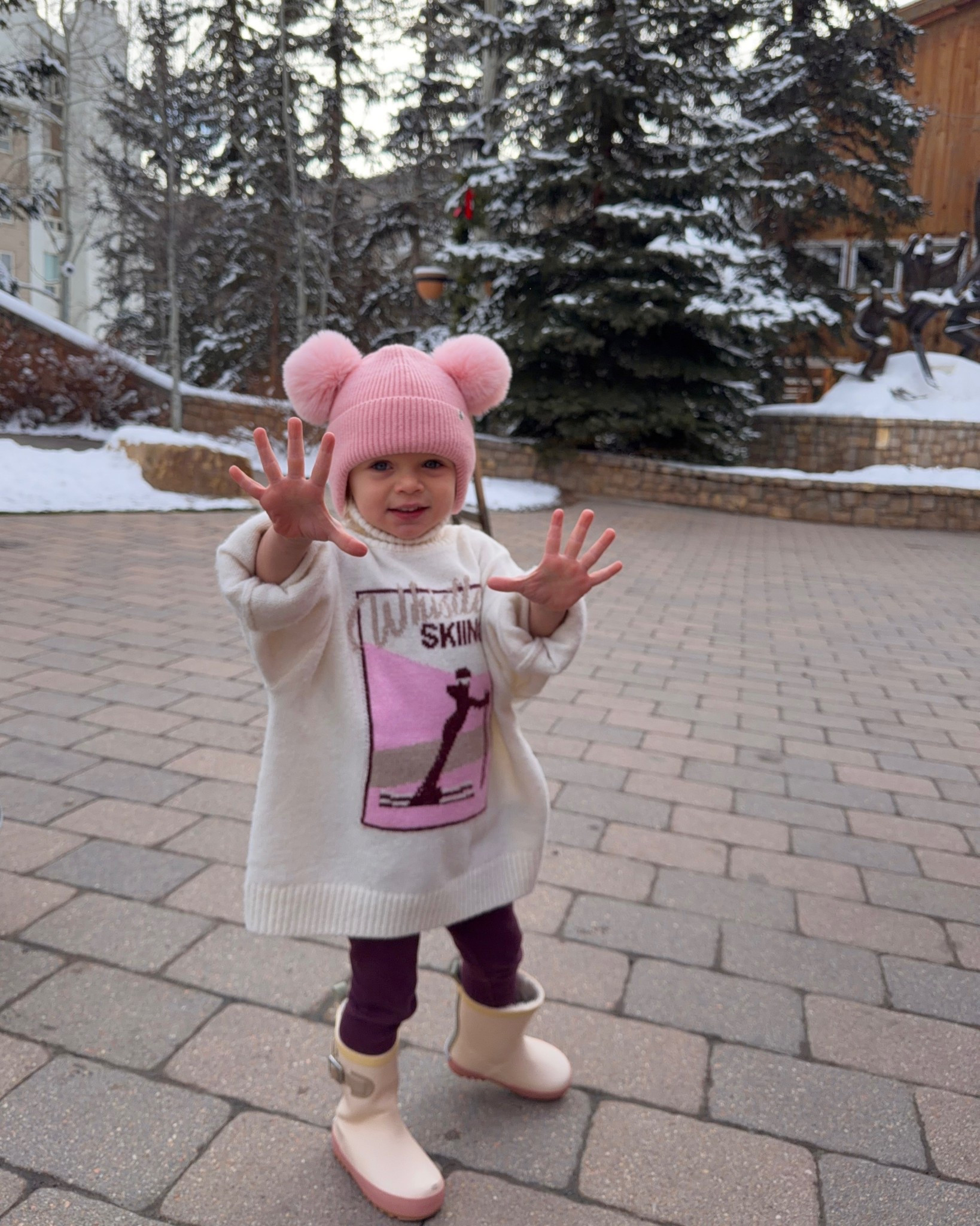 The cutest snowy outfit 🎀💗

#LTKTravel #LTKKids #LTKmomlife