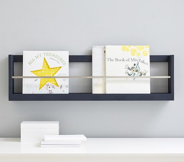 Weathered Navy Booksmart Shelving | Pottery Barn Kids