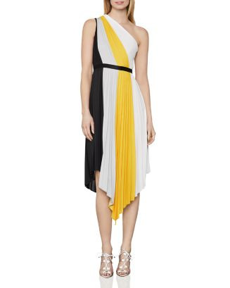 Plisse Pleated Colorblocked Dress | Bloomingdale's (US)
