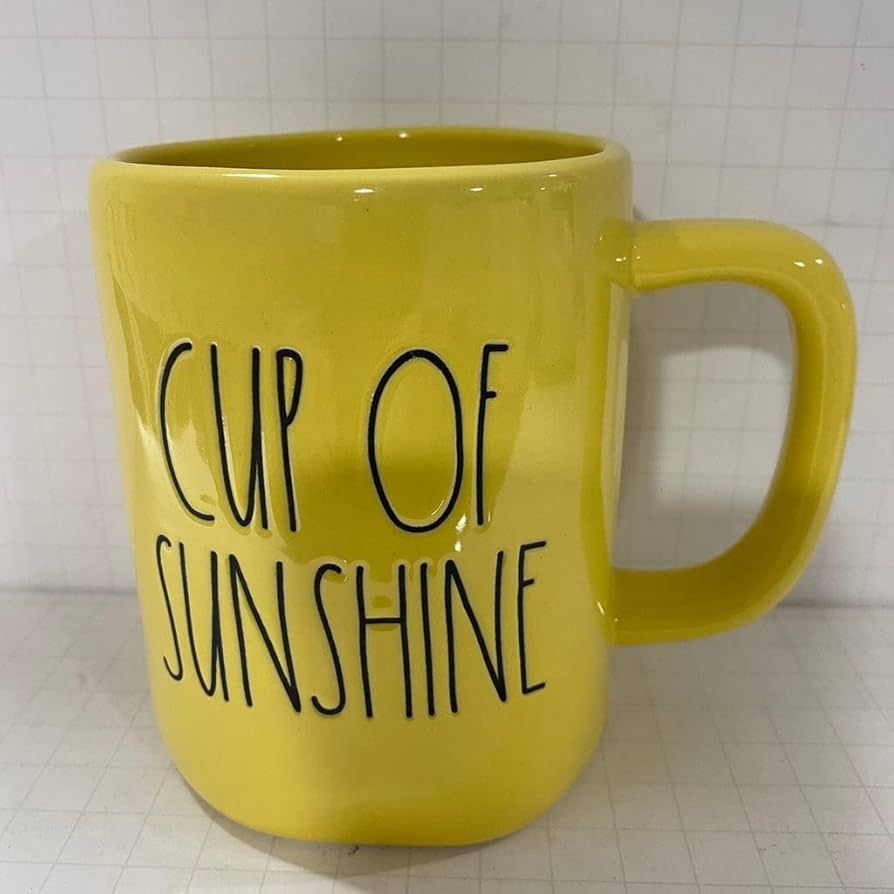 Rae Dunn CUP OF SUNSHINE Mug Allside Yellow - Ceramic | Amazon (US)