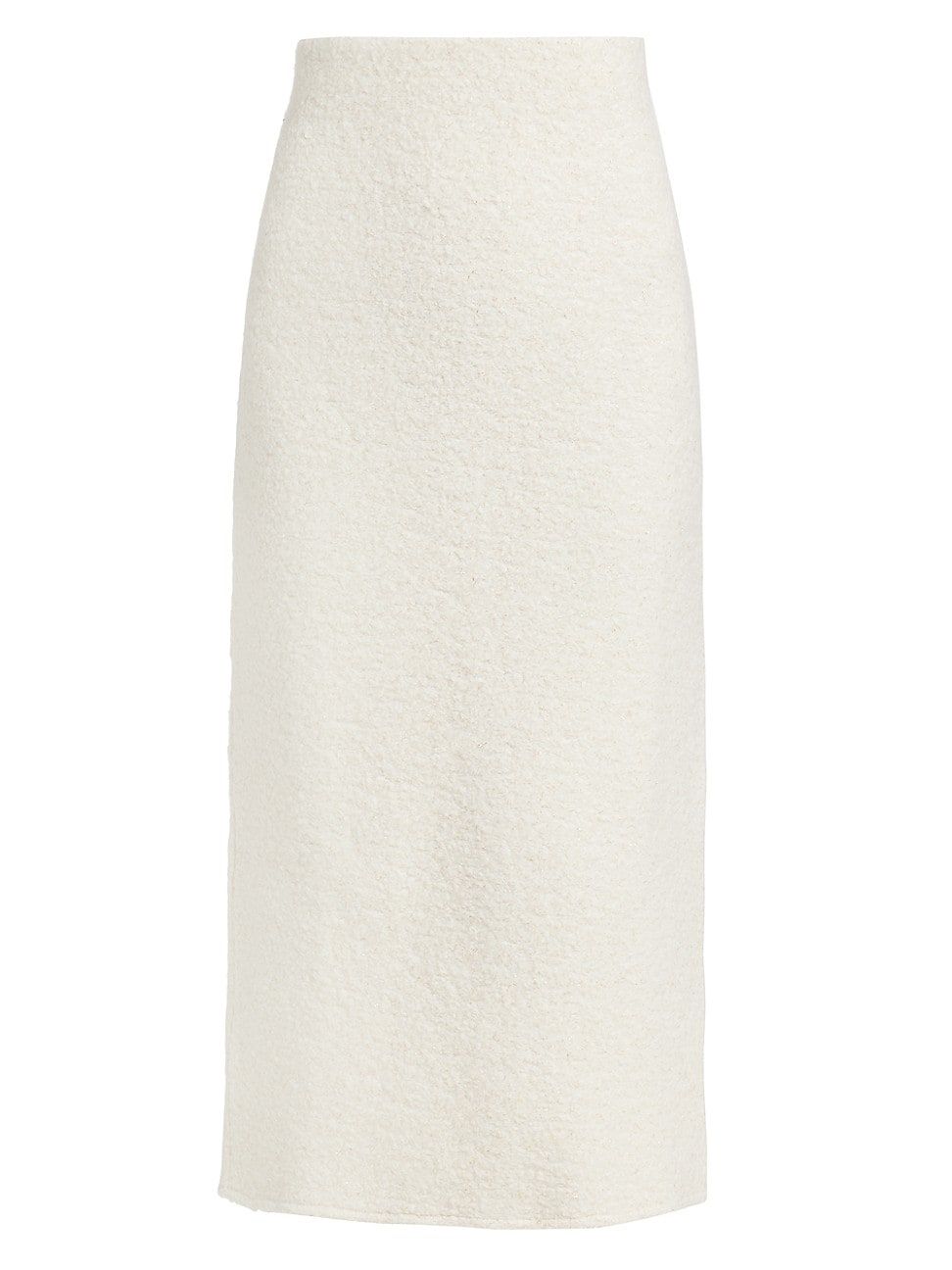 Women's Camille Bouclé Midi Skirt - Off White - Size Medium | Saks Fifth Avenue