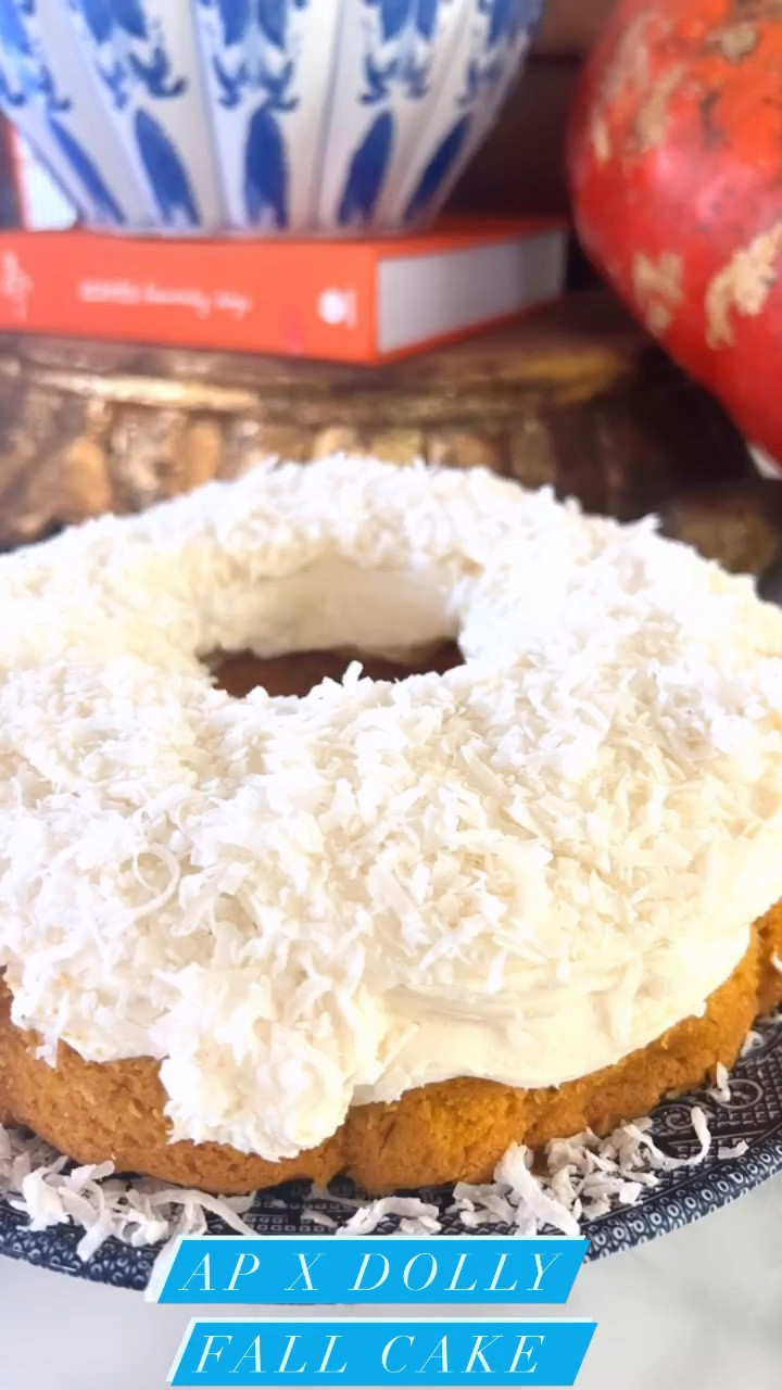 AP/Dolly 5 Ingredient Fall Cake

Mix together well in mixer: 
Duncan Hines x Dolly Parton coconut cake mix (dry mix only)
1 can pumpkin 
1 cup of coconut 
1 cup of pineapple juice 

Bake at 350 degrees until done. I chose to grease a Bundt pan with crisco and cooked for 35 minutes. Let it cool in pan then place your cake plate on top of it before turning it over. Once the cake releases onto the cake plate, top with buttercream and sprinkle fresh coconut flakes over the top. This cake was so moist and was a crowd pleaser. 👌

#LTKSeasonal #LTKParties #LTKFamily