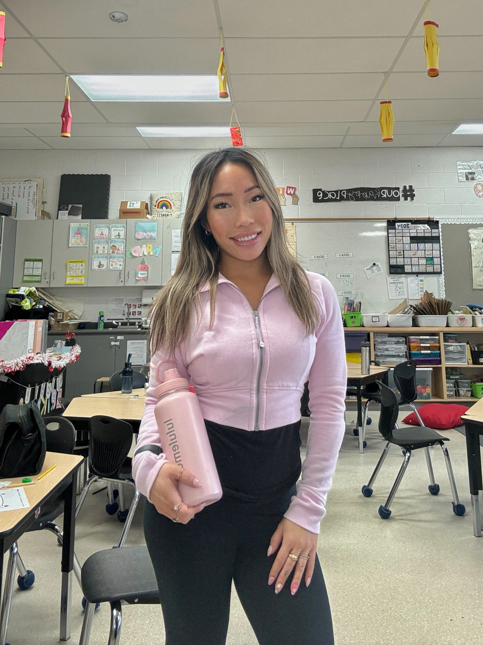 Lululemon pink work outfit! All the water to carry me throughout the day

#LTKstyletip #LTKworkwear #LTKMostLoved