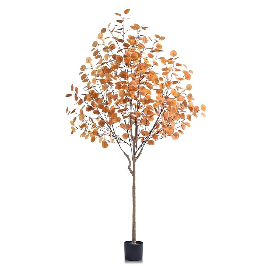 Artificial Eucalyptus Tree for Fall Decor - Faux Eucalyptus Tree for Indoor Room Design, Realisti... | Amazon (US)