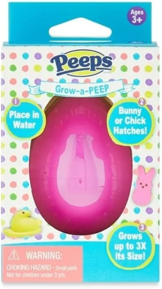 Peeps Grow-a-Peep Easter Basket Toy Gift - Pink | Amazon (US)