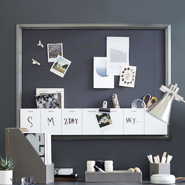 Pinboard with Dry Erase Calendar Cubby | Pottery Barn Teen