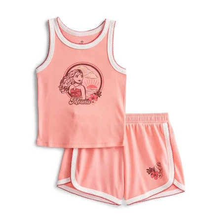 Moana Girls Graphic Tank Top and Matching Shorts Set 2-Piece Sizes 4-16 | Walmart (US)