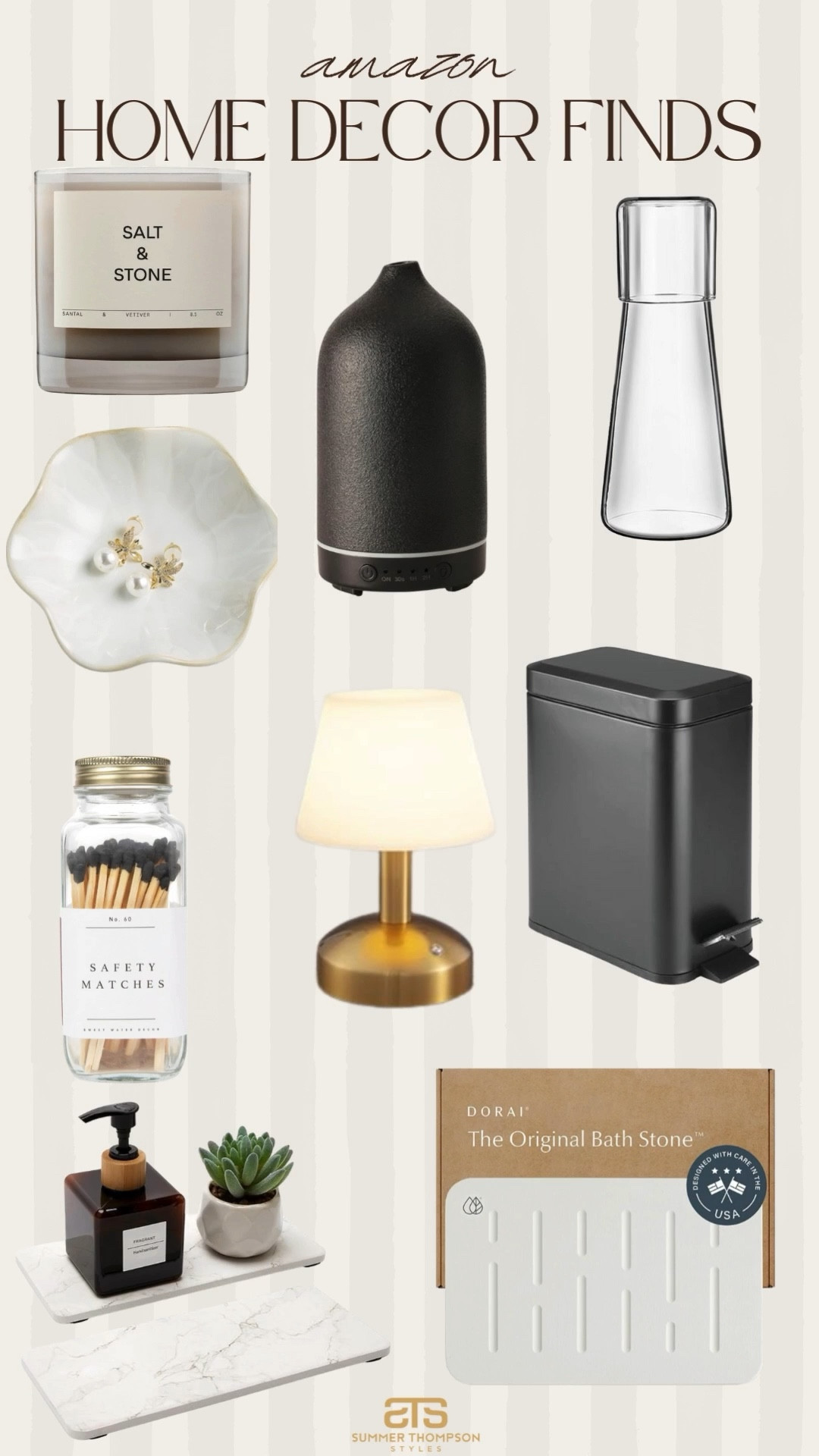 Amazon home decor finds I’m loving! 

Trending best sellers viral affordable home decor favorites neutral trash can diffuser 

#summerthompsonstyles


#LTKHome