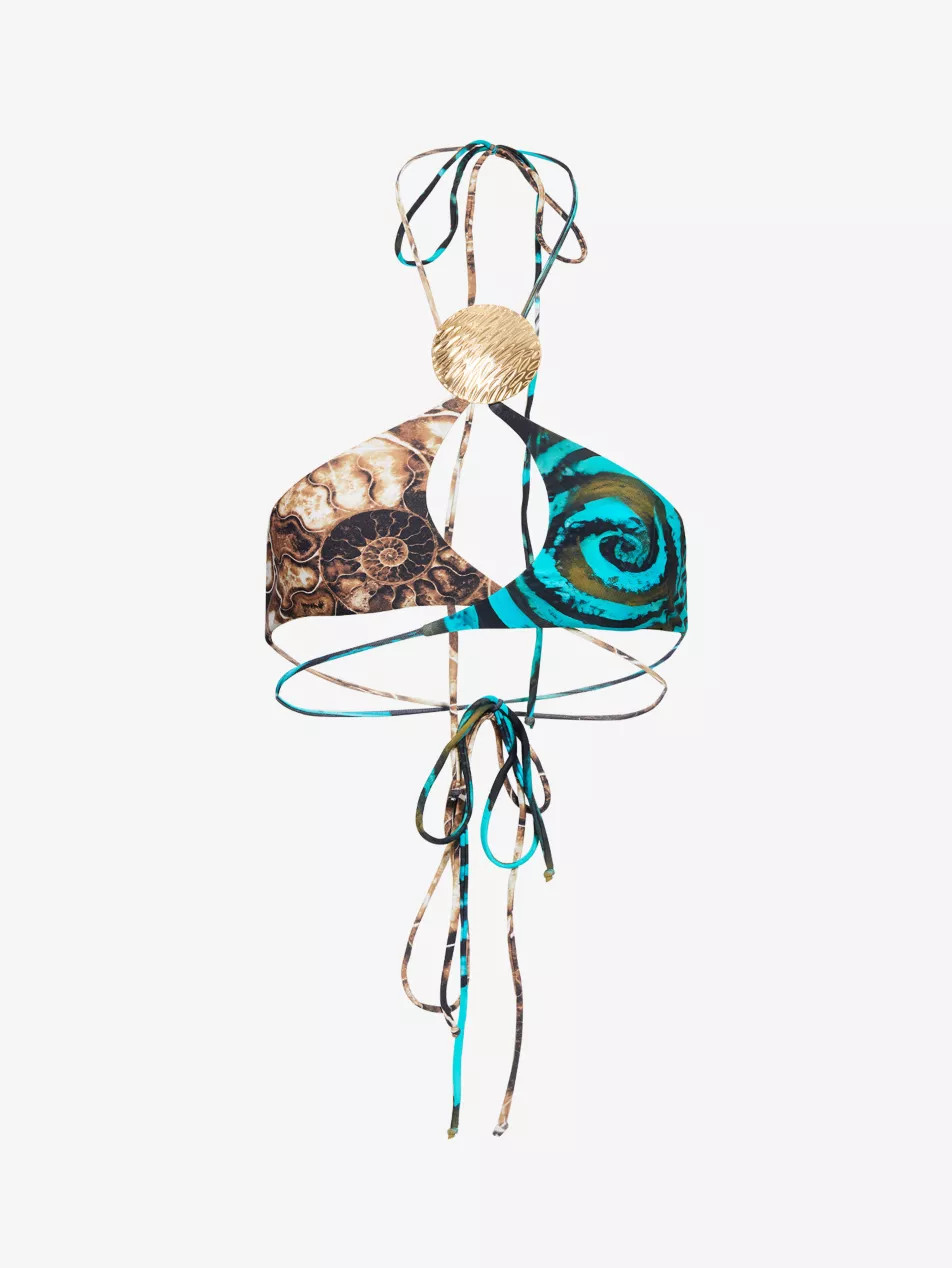 Gina Halter-Neck Bikini Top | Selfridges