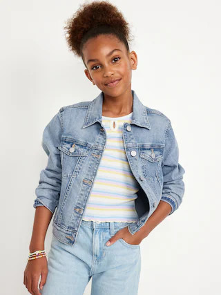 Denim Trucker Jacket for Girls | Old Navy (US)