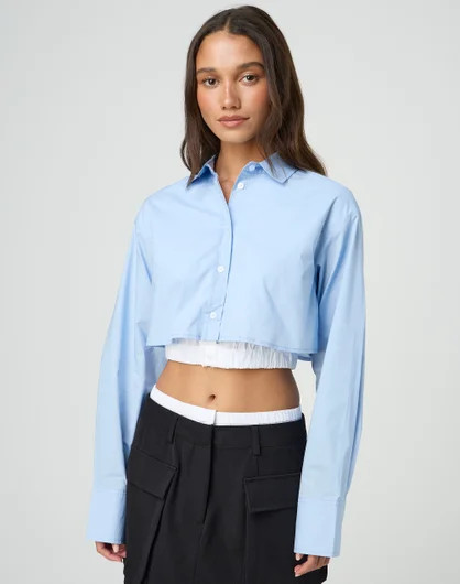 Double Layer Button Up Blouse | Glassons (Australia)