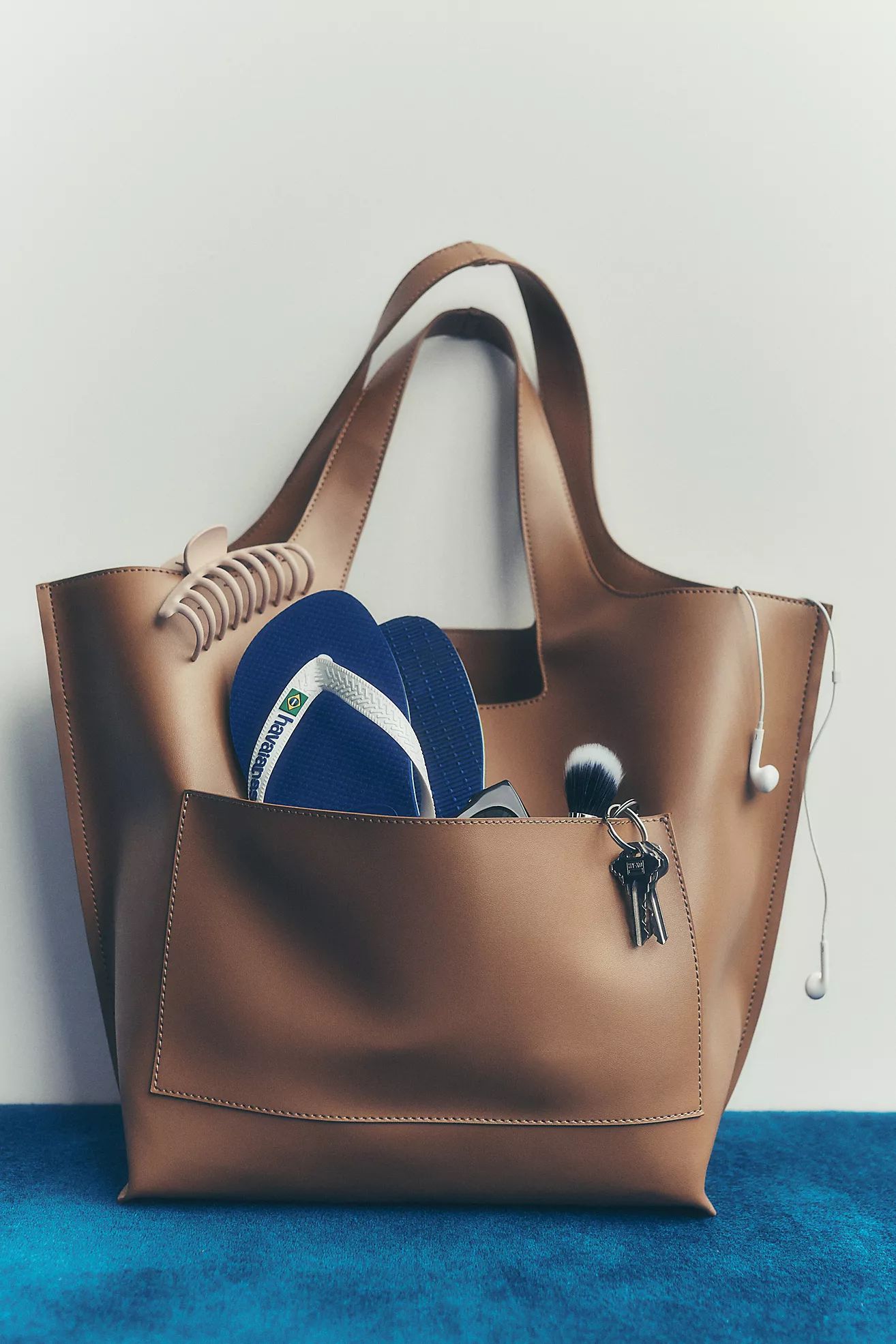 Faux Leather Commuter Tote | Anthropologie (US)
